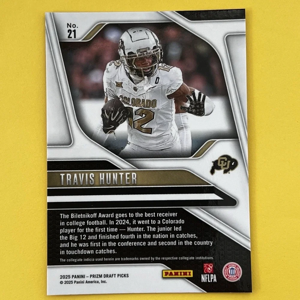 2025 Panini Prizm Draft Picks‎ Travis Hunter RC #21 Rookie Base